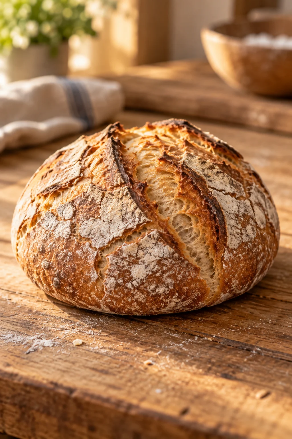 Rustikales handwerkliches Brot