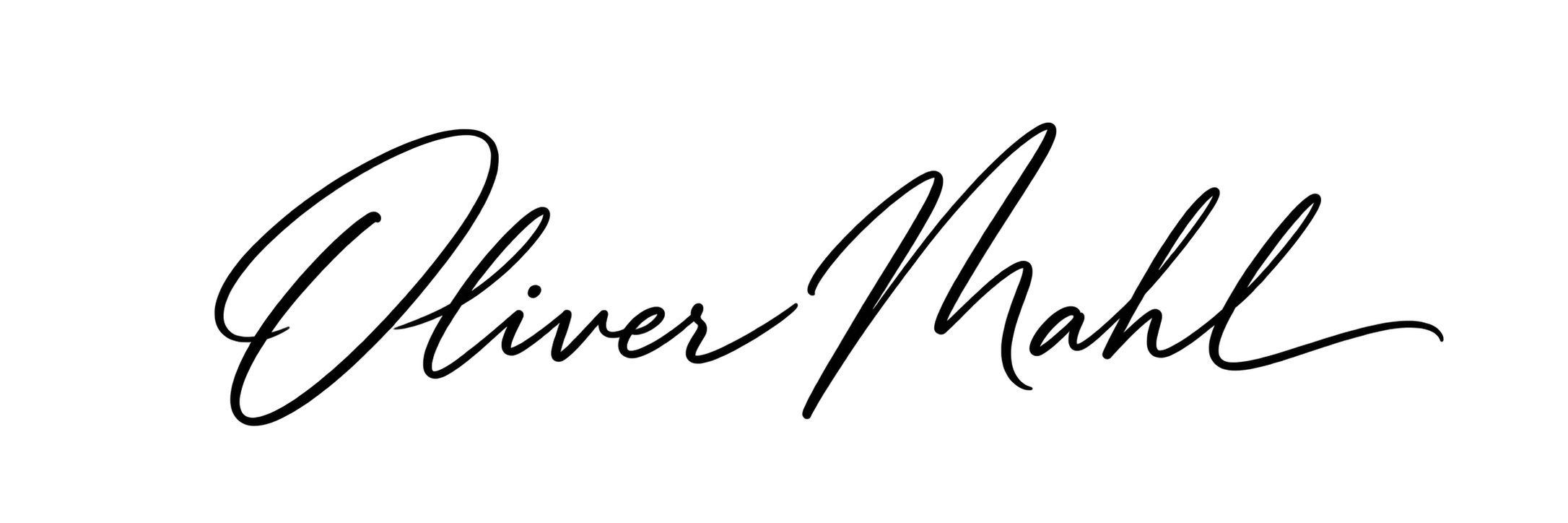 Unterschrift von Oliver Mahl
